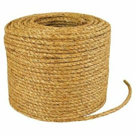 WELLINGTON CORDAGE T.W. Evans Cordage 30-004 Rope, 1/2 in Dia, 600 ft L, Manila, Natural 28773